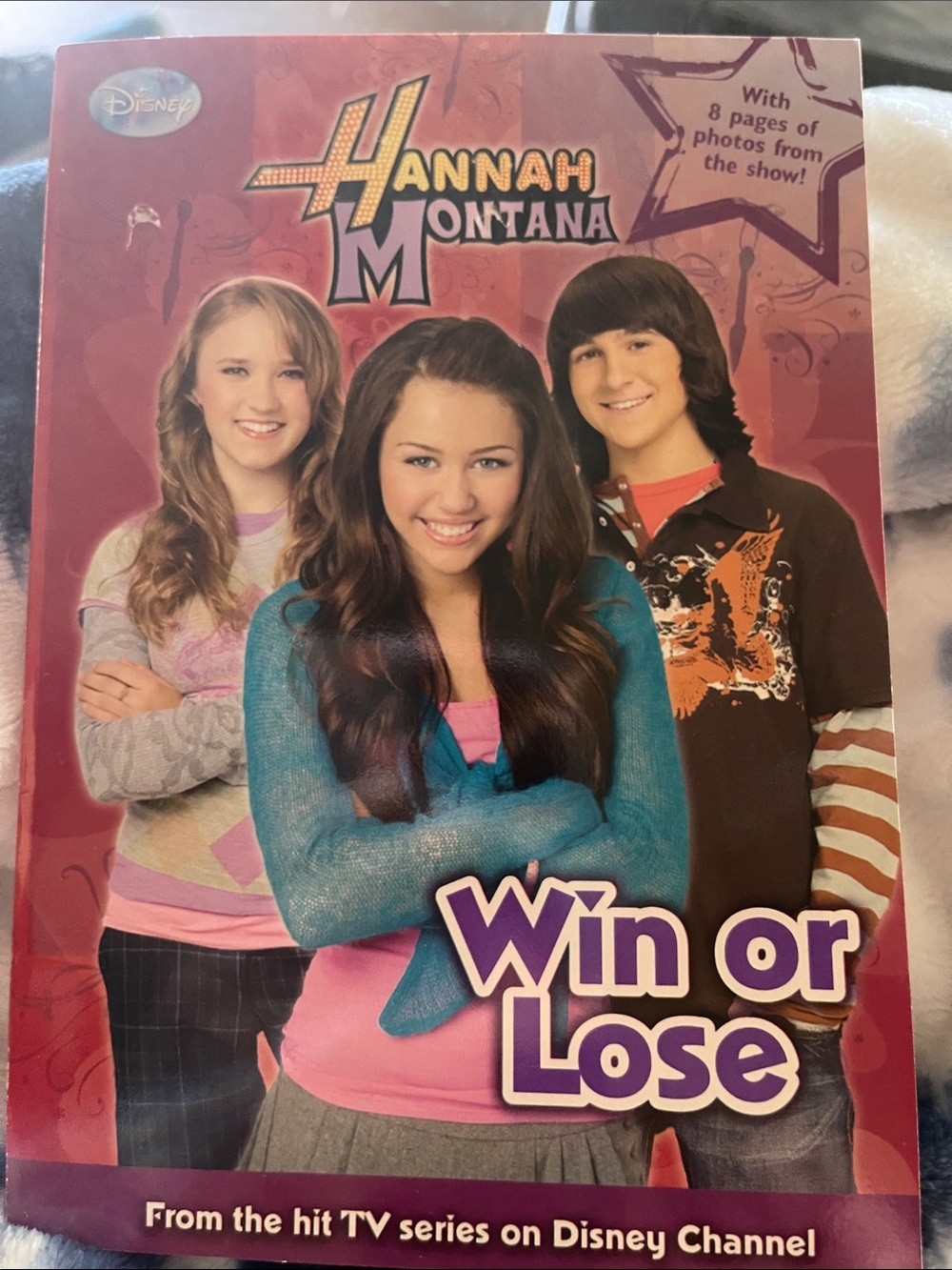Disney Pink Teal Purple Hannah Montana paperback book